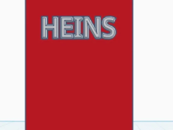Extremely low poly HEINS ketchup
