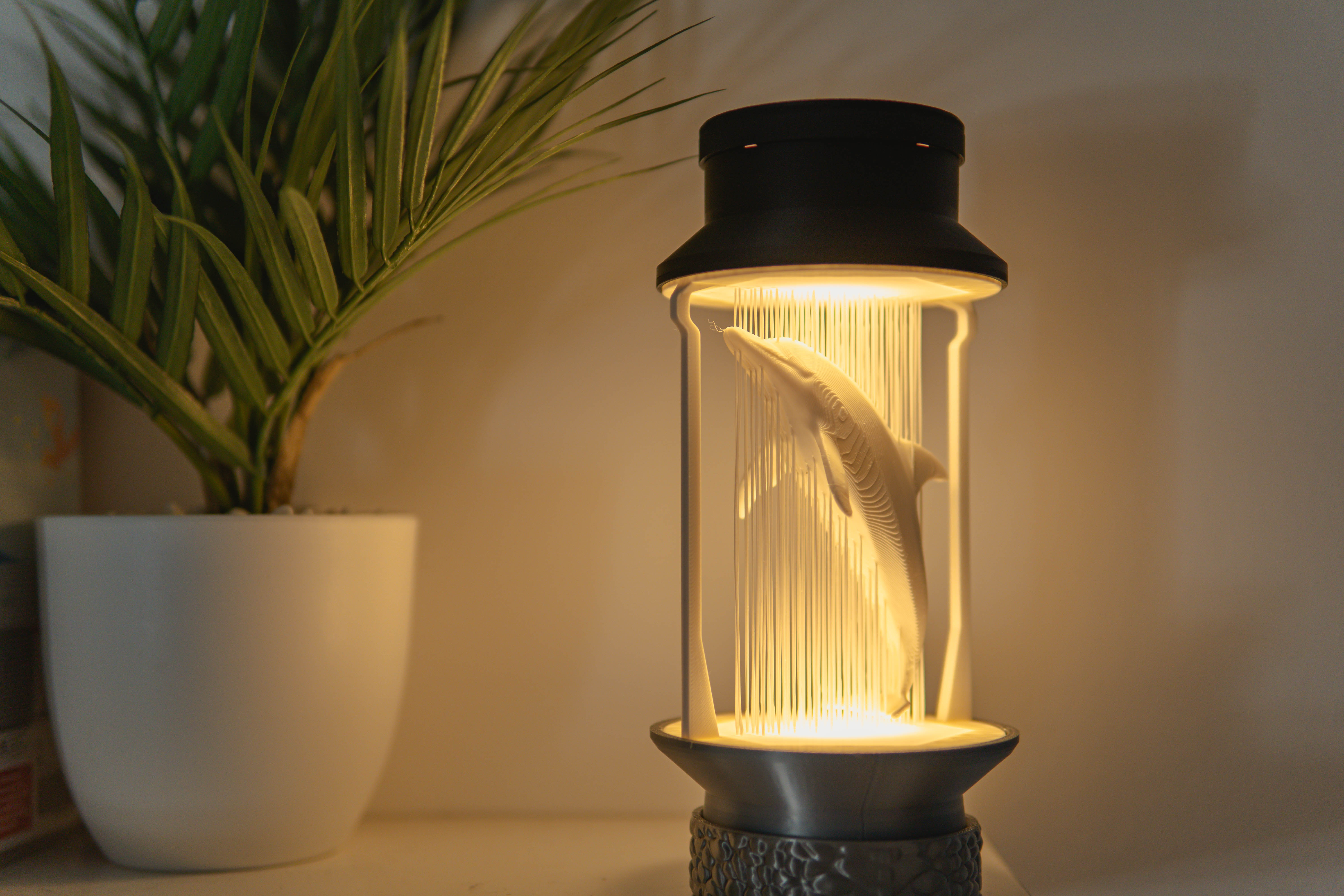 Miniatura 6 do modelo 3D Modern Dolphin String Lamp