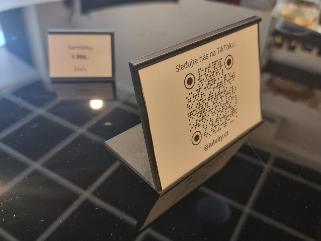 Price / Note stand for A7 paper