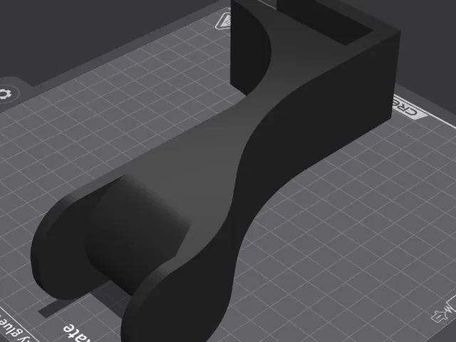 Headphone holder for regular 18 mm thick desk or shelf