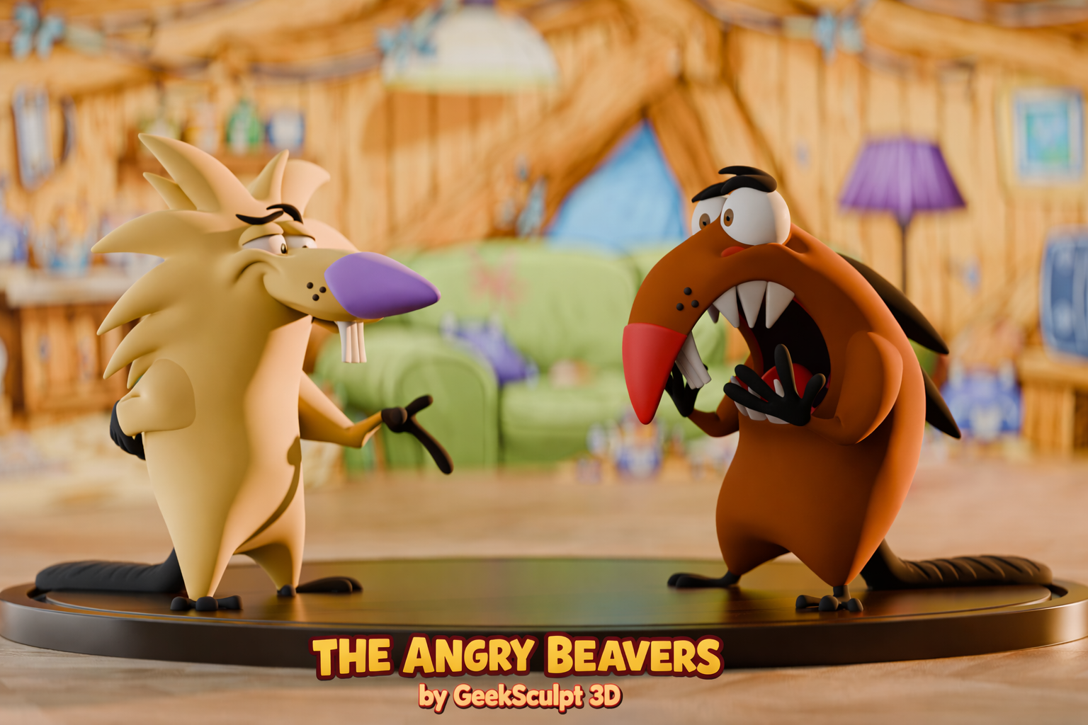 Angry Beavers Figurines