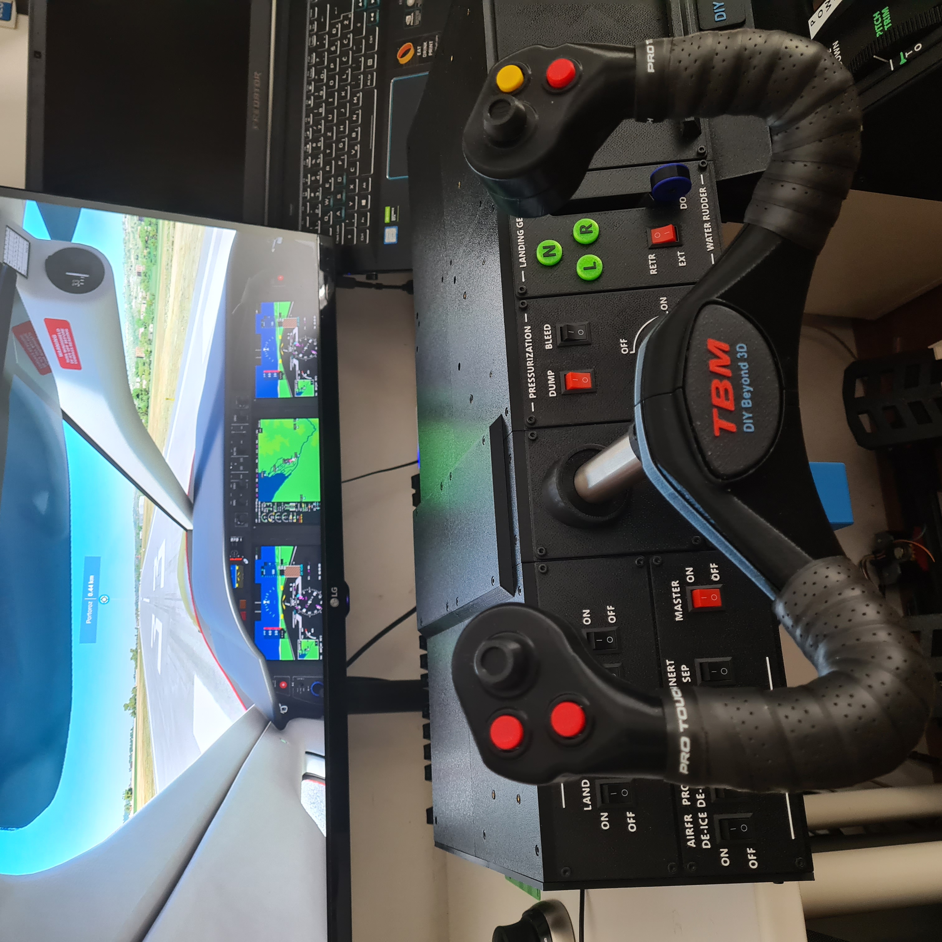 Fully 3d printed DIY yoke for flight sims