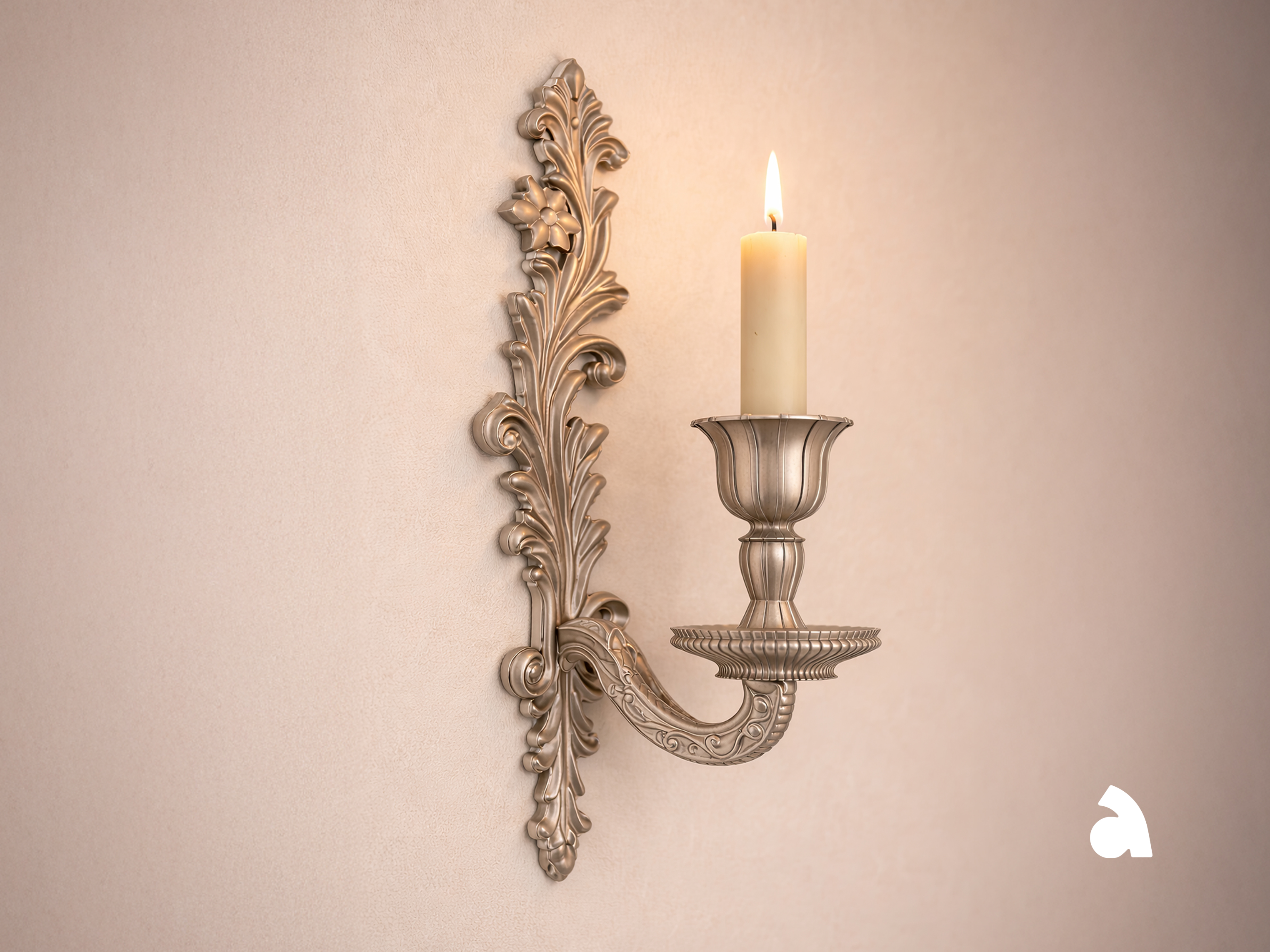 Classic Rococo Wall Candle Holder
