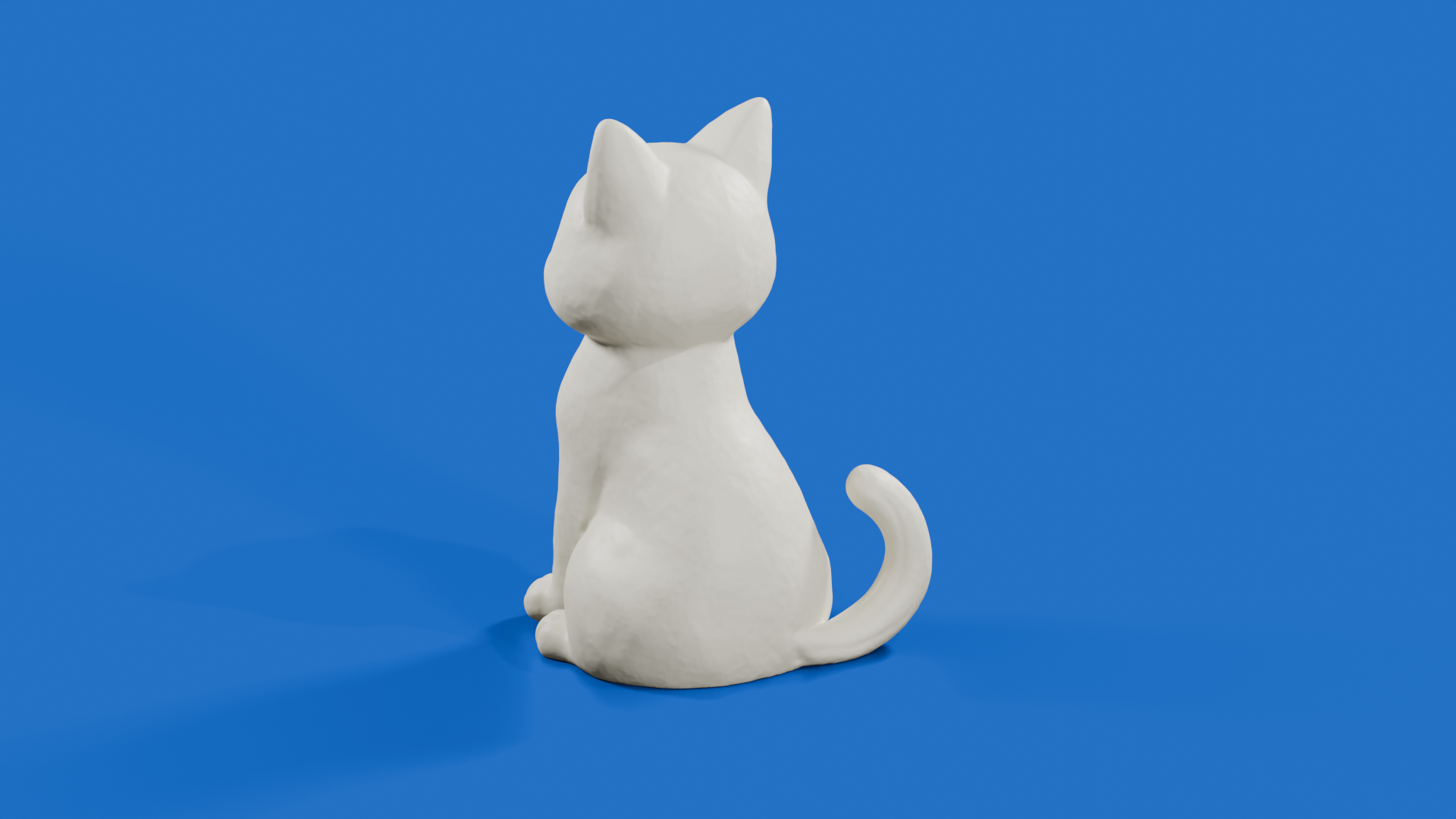 Miniatura 4 do modelo 3D Sitting Cat