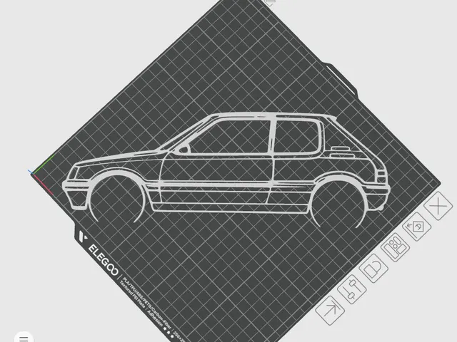 Silhouette 205 GTI décoration murale