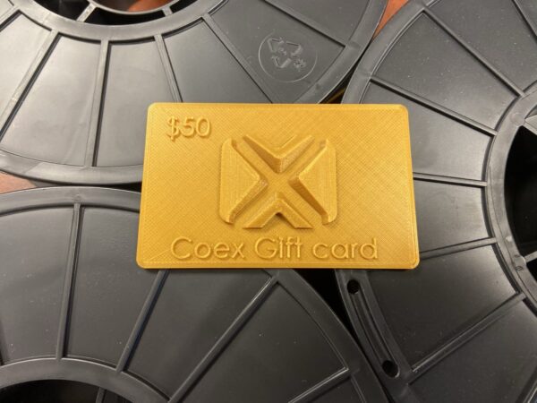 Coex 3D Printable Gift Card