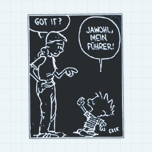 Funny Scene From Calvin and Hobbes Comic Strip