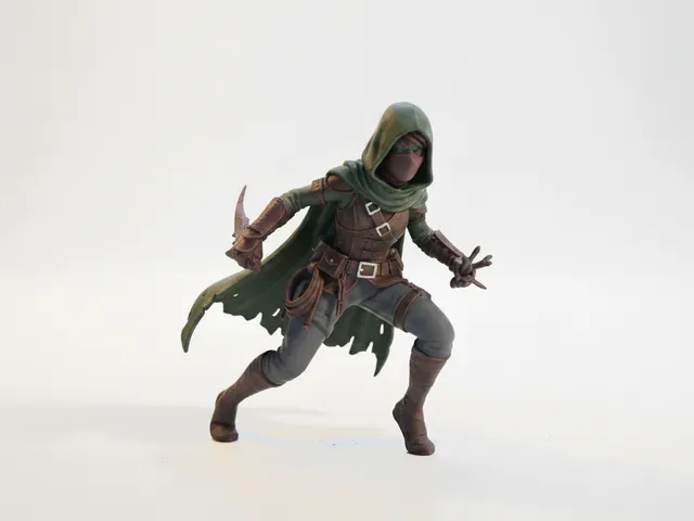 Lady Assassin Figurine Female Character 3D Printable