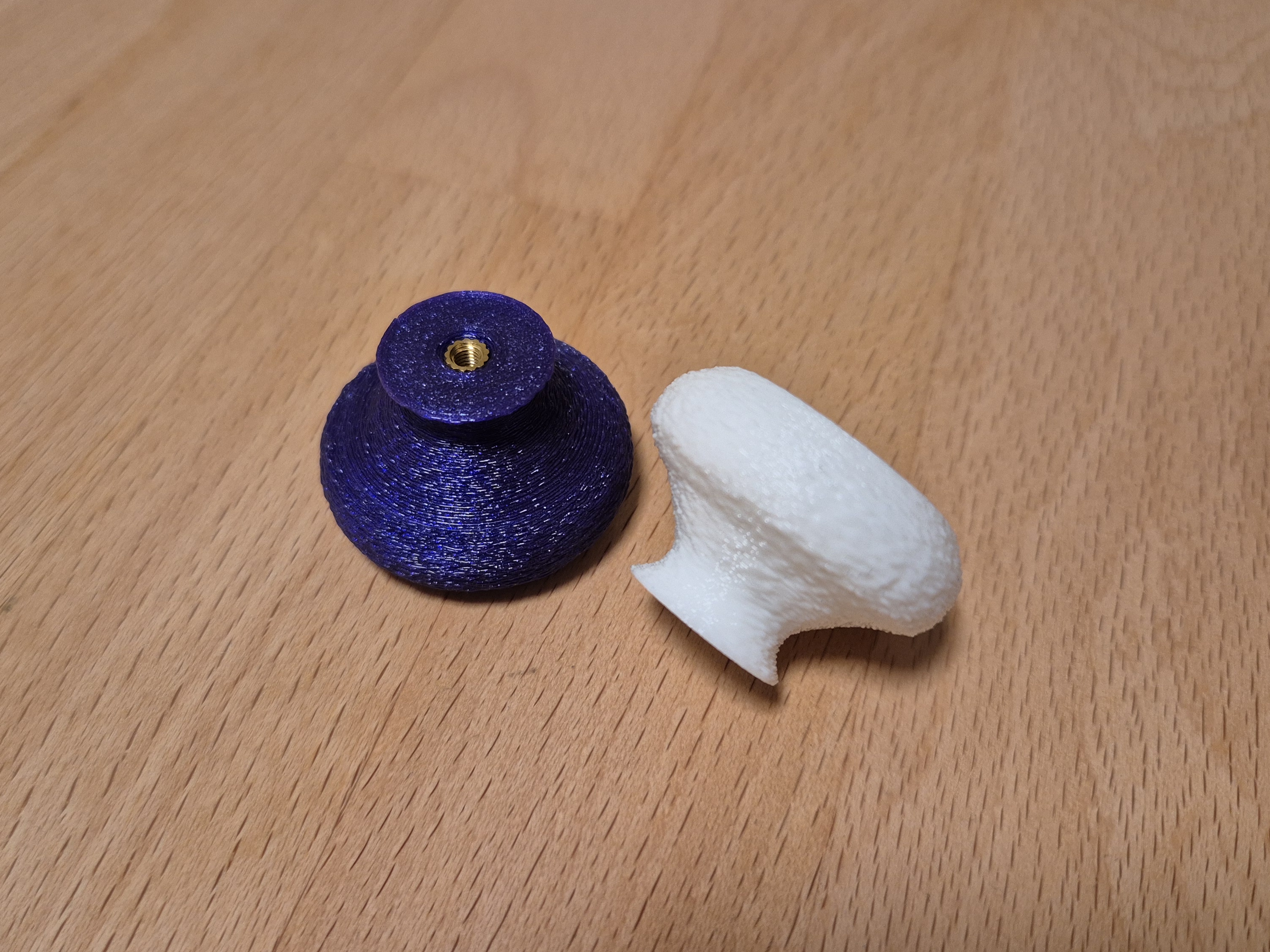 Drawer knob for M3 heat insert