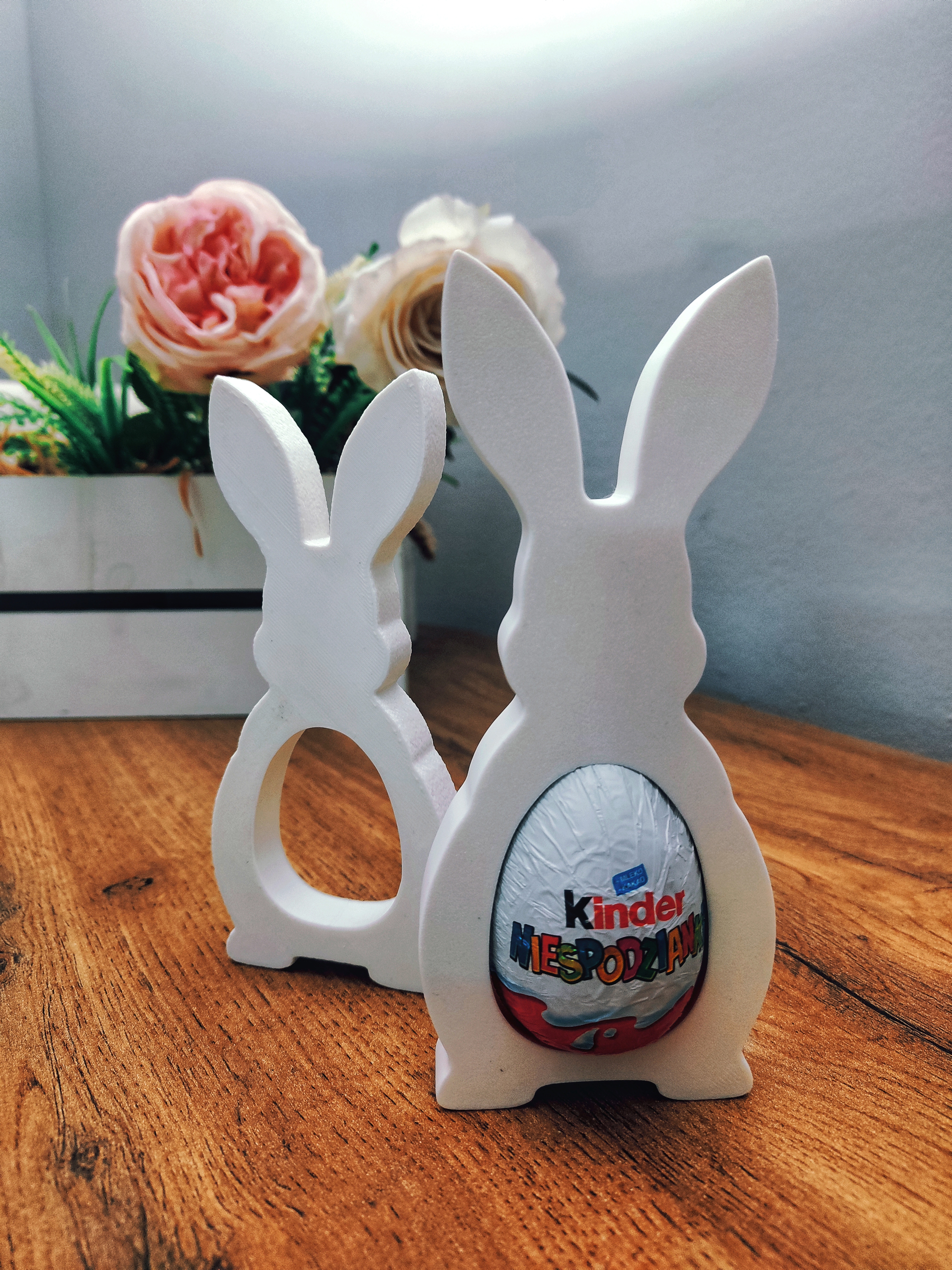 Kinder bunny - Easter bunny holder for kinder surprise egg