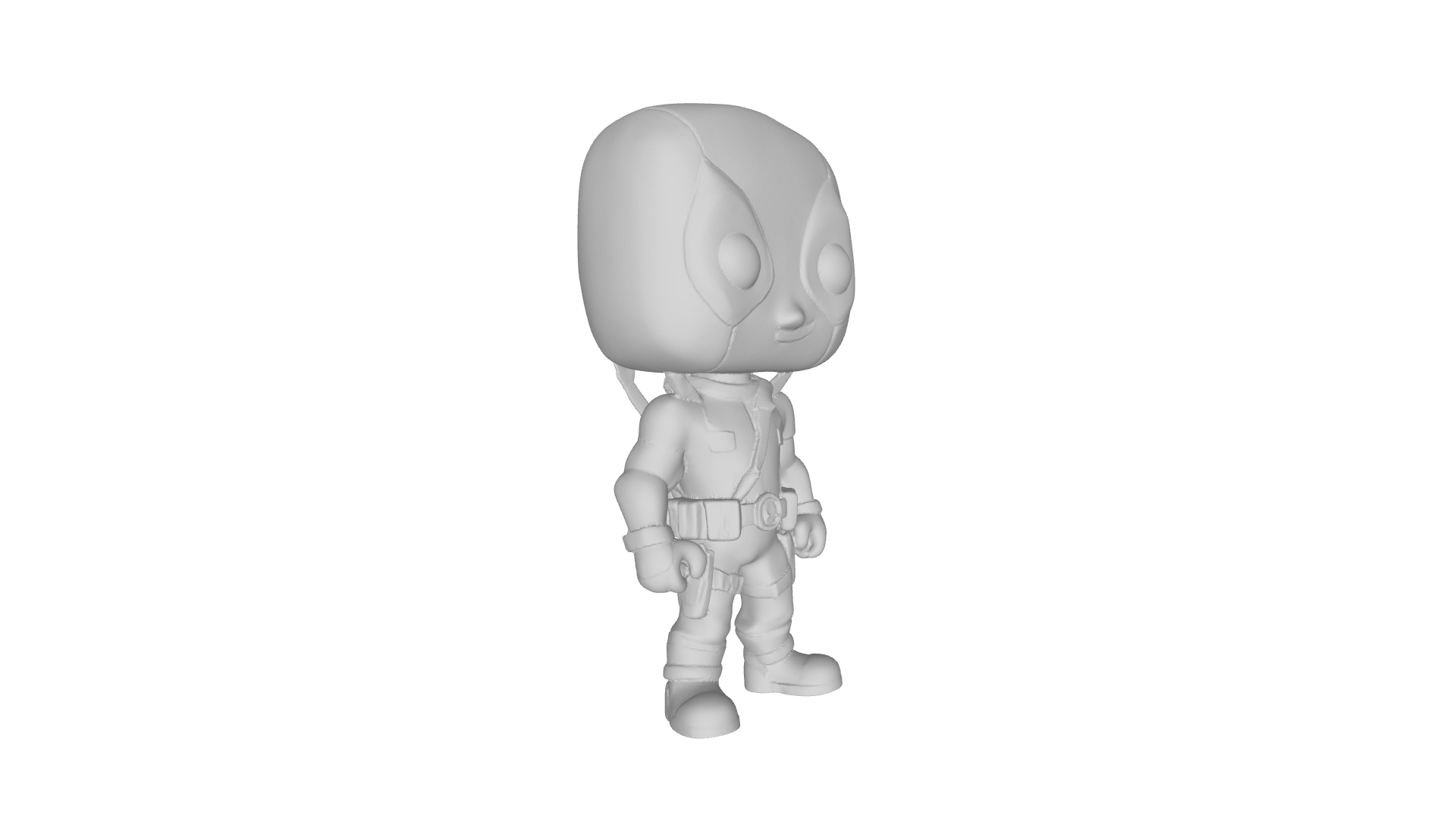 Miniatura 2 do modelo 3D Deadpool Stylized "Chibi" Figure