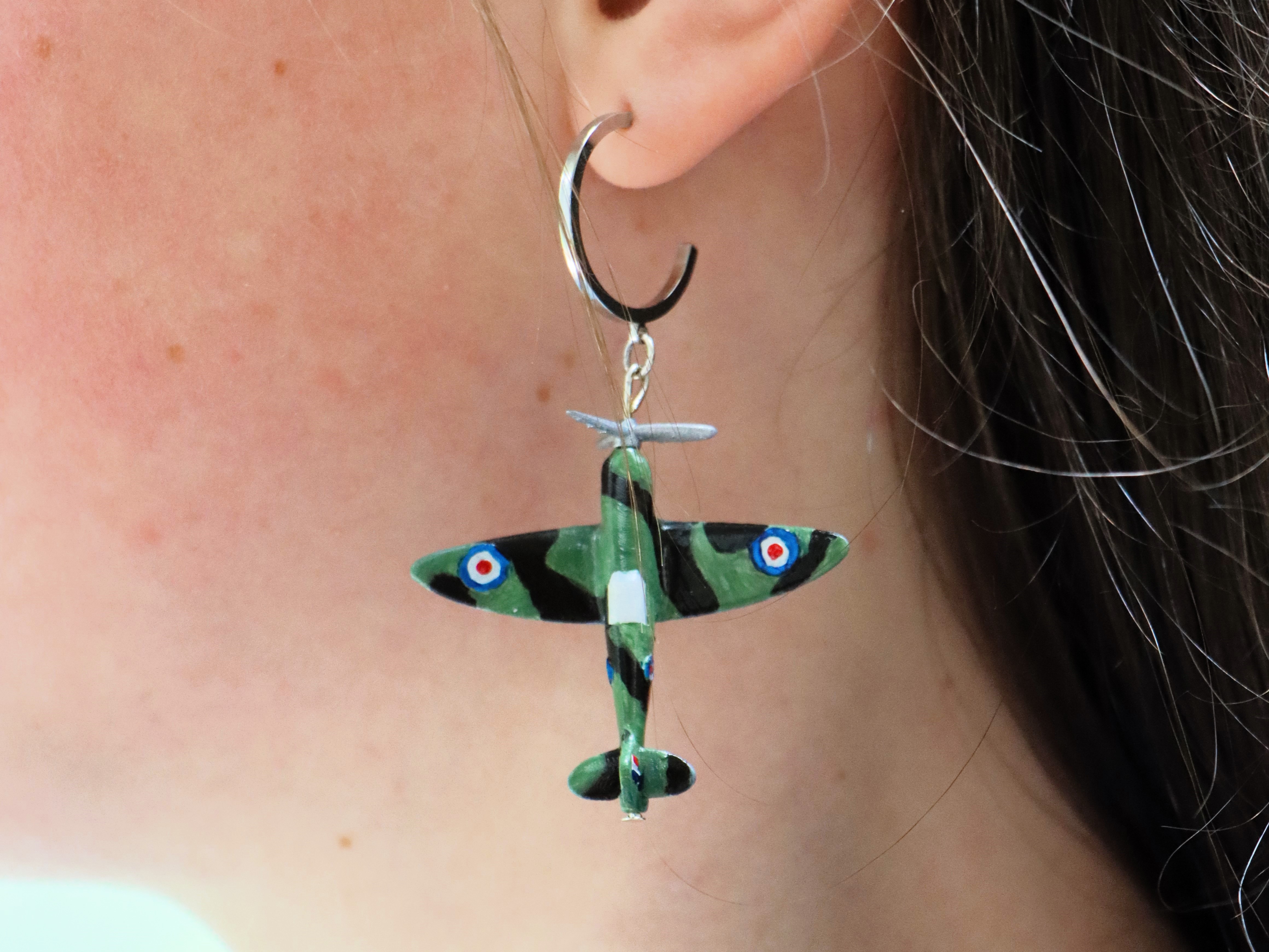 Miniatura 3 do modelo 3D Spitfire earring