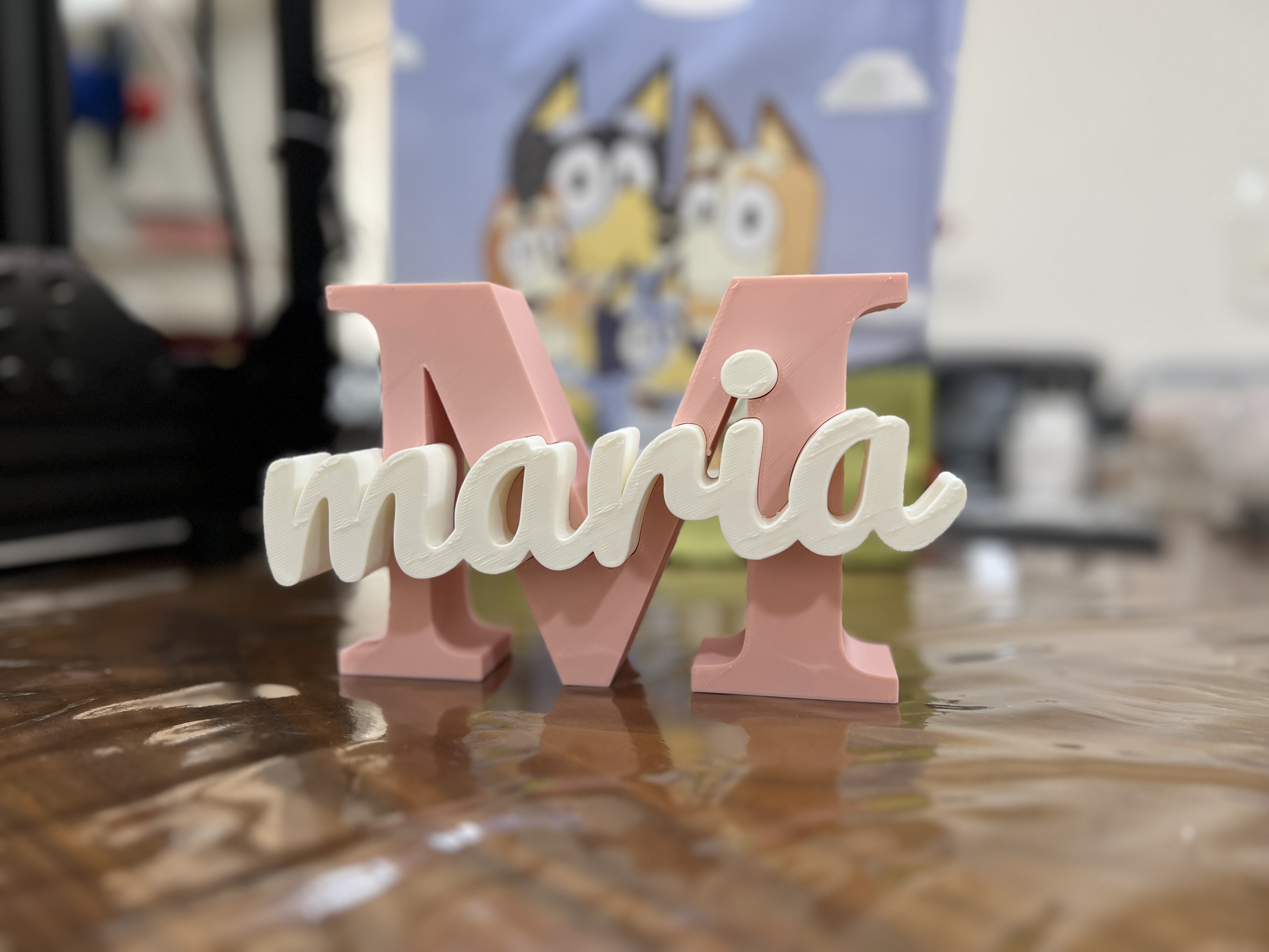Maria – Decorative 3D Print Name Sign