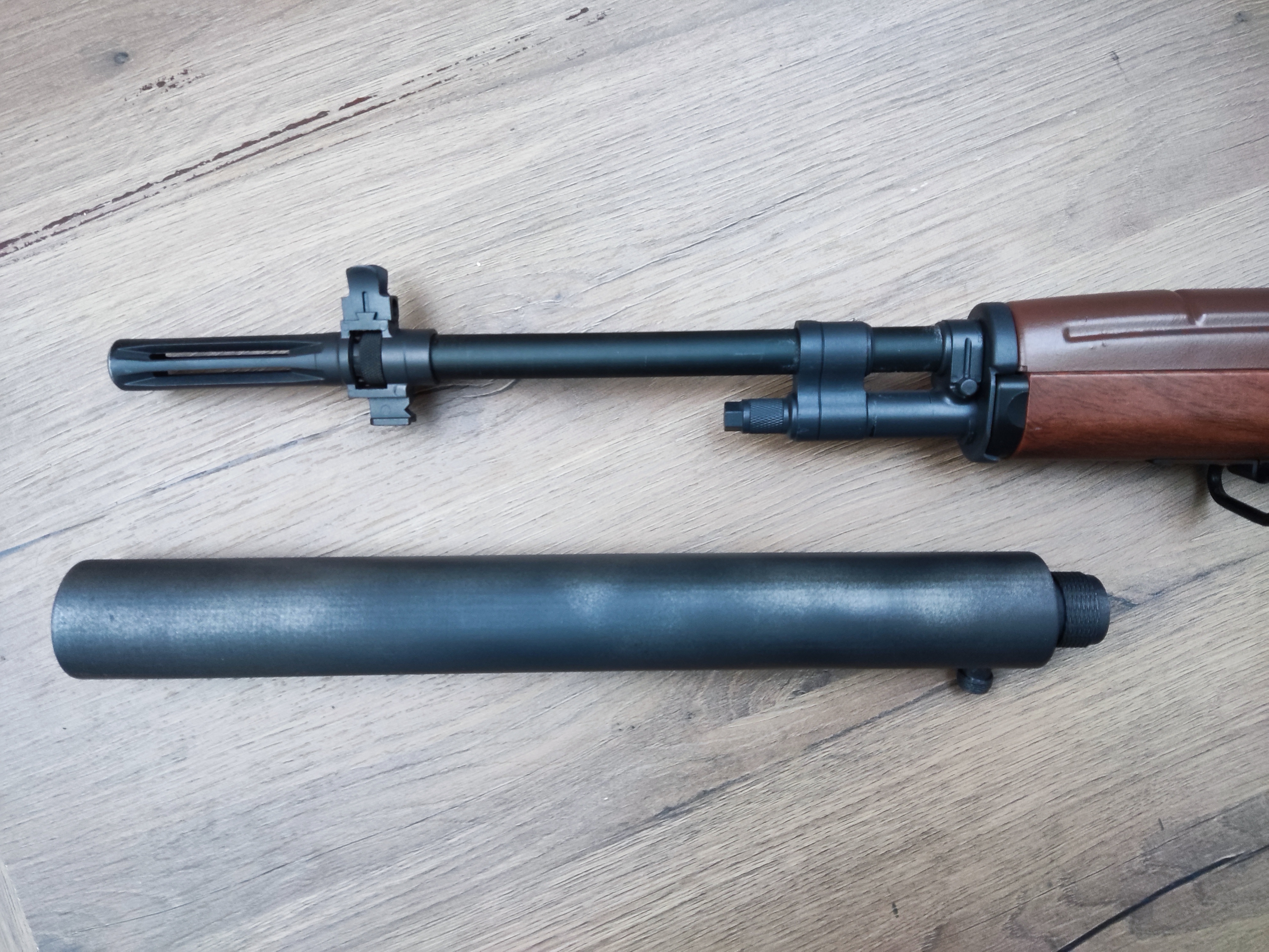 Airsoft silencer prop for M14/M21 rifle - Vietnam war