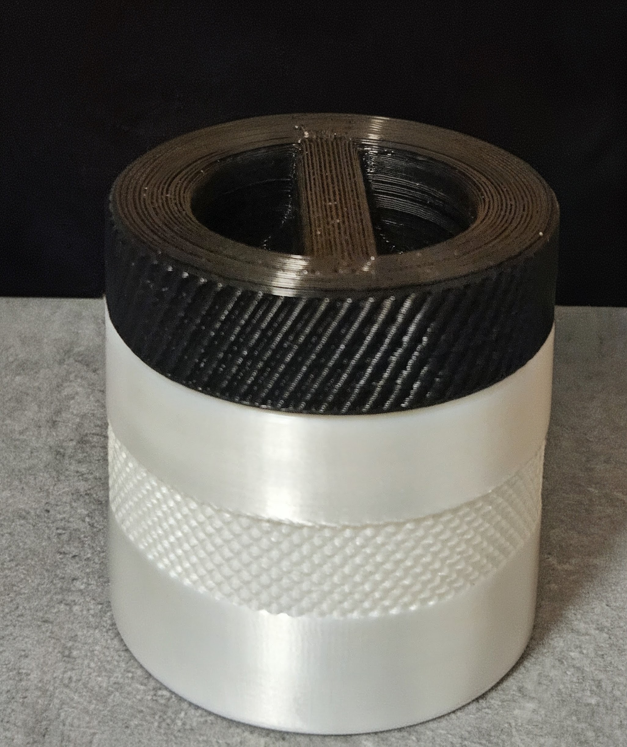 Cylindrical box with threaded cap