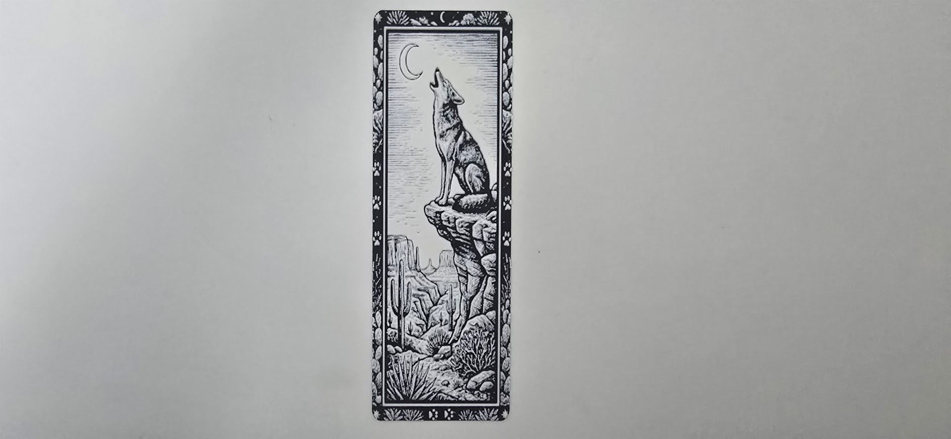 Howling Wolf Moon Canyon Bookmark