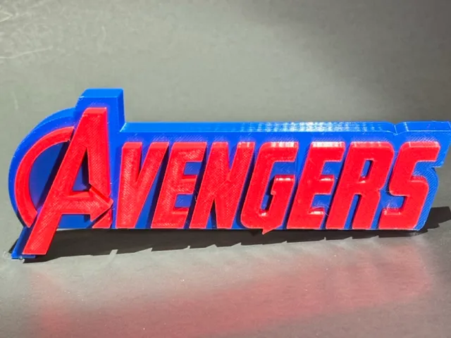 Avengers collectors logo plate