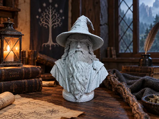 Gandalf the Grey — Bust Inspired by J. R. R. Tolkien’s Writings