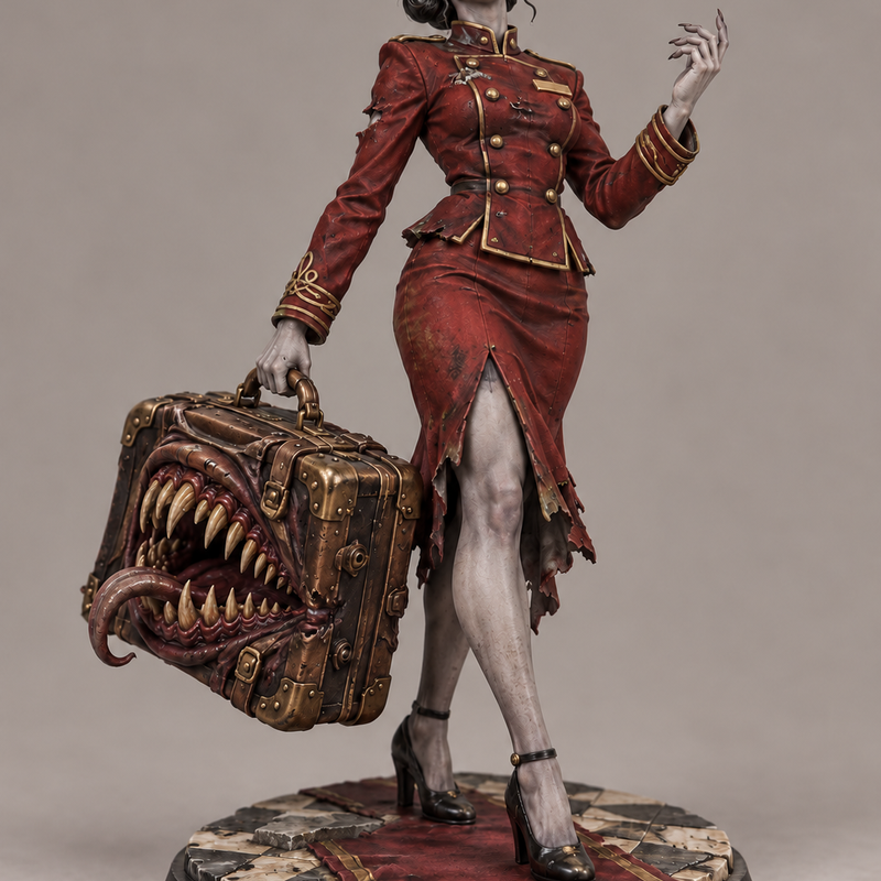 Female bell hop horror by Karma Art | Download free STL model ...