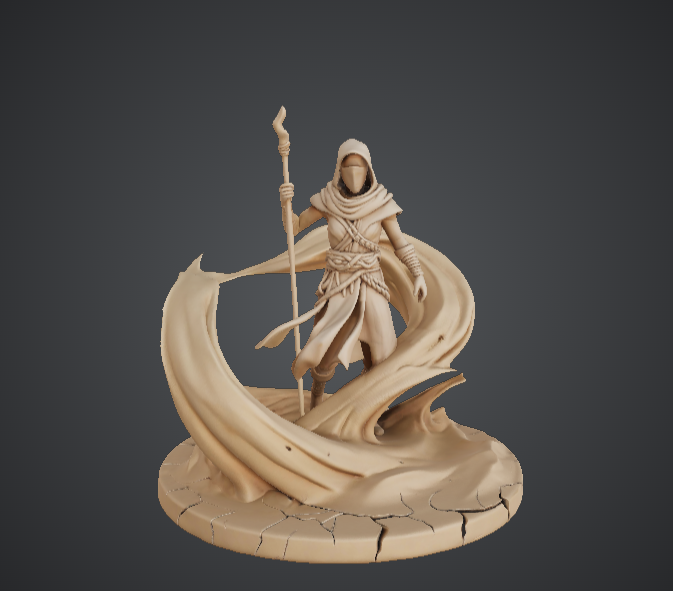 Desert Sand Mage – Wind Sculpted Wizard