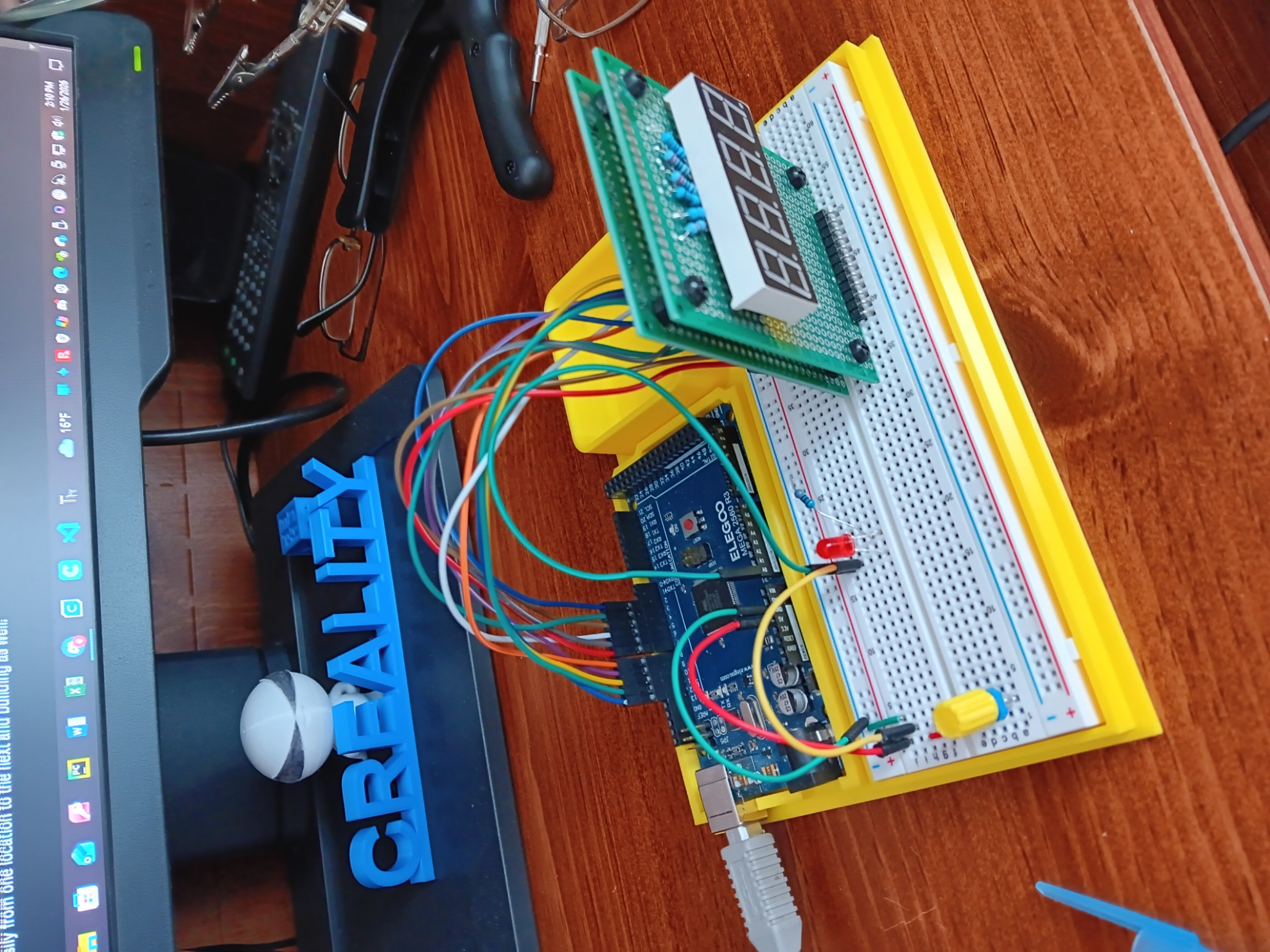 Arduino Mega 2560 breadboard projects