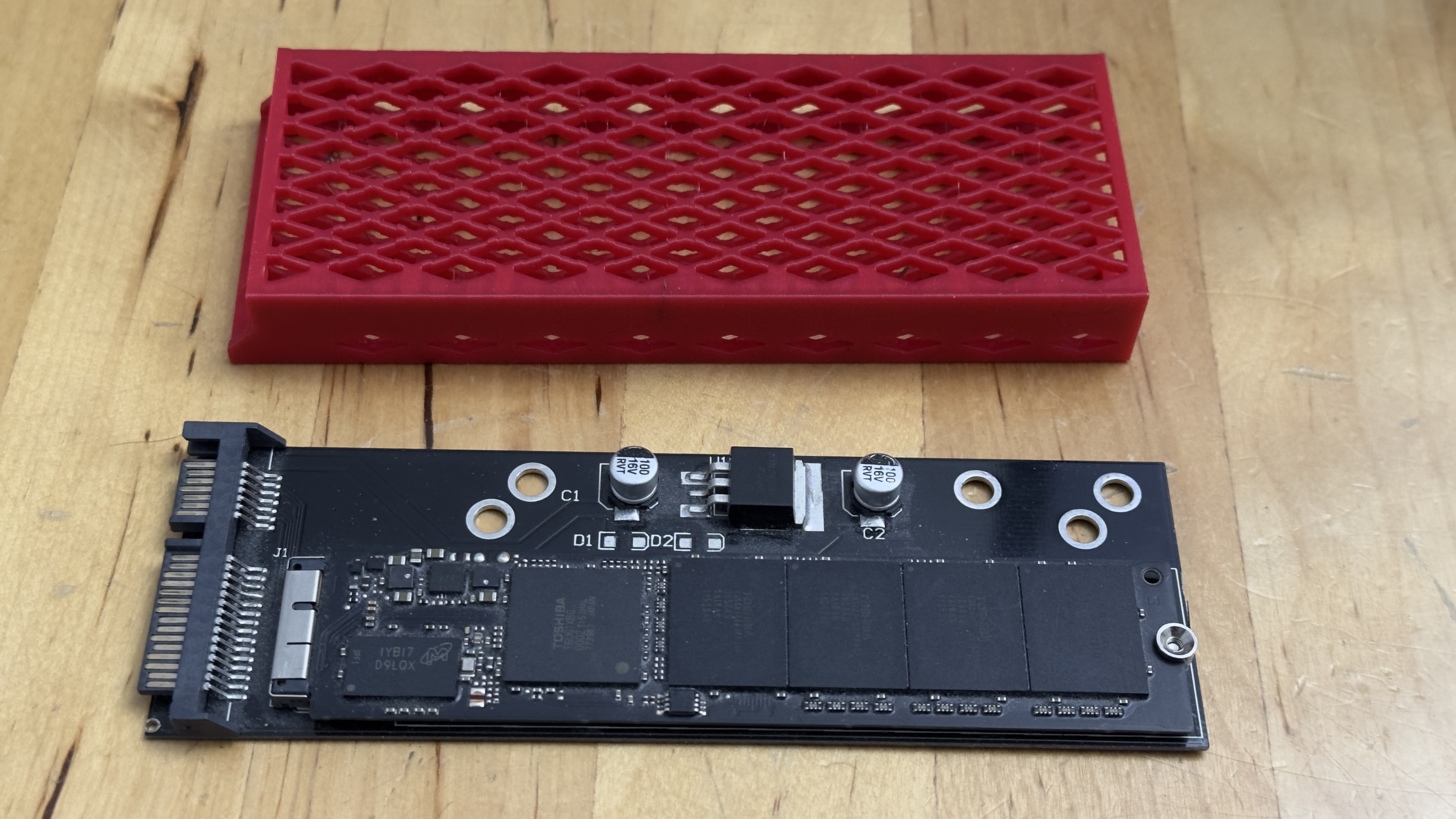 Protective Cage for MacBook Air 2015 SSD to SATA Adapters