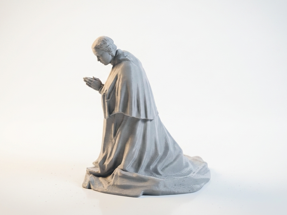 Kneeling Figure Religious Statue 3D Printable