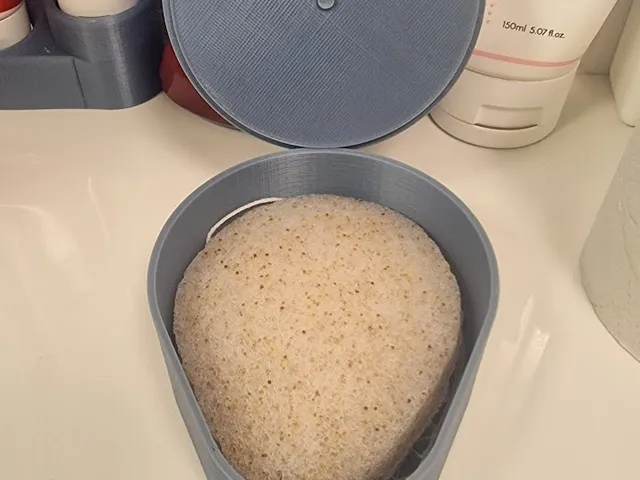 Konjac sponge tray
