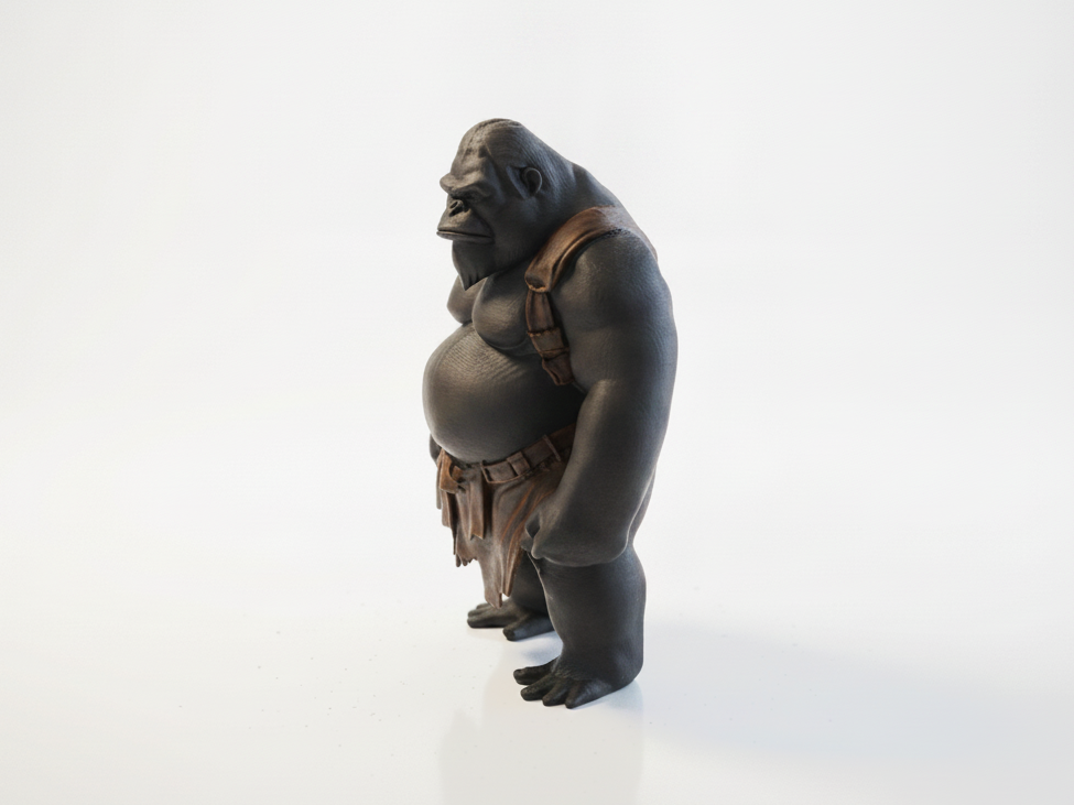 Boxing Gorilla Figurine Animal Collectible 3D Printable