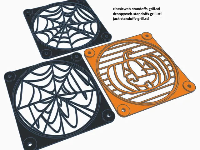 Halloween 120mm fan grills