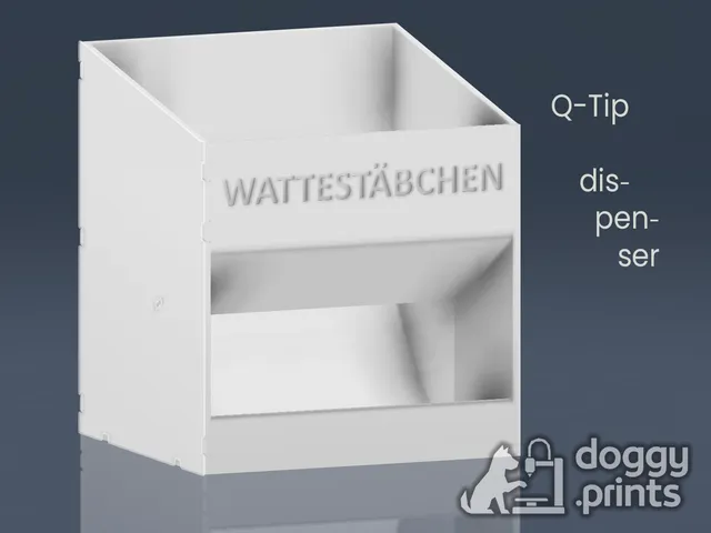 Q-tip Dispenser Box "Wattestäbchen"