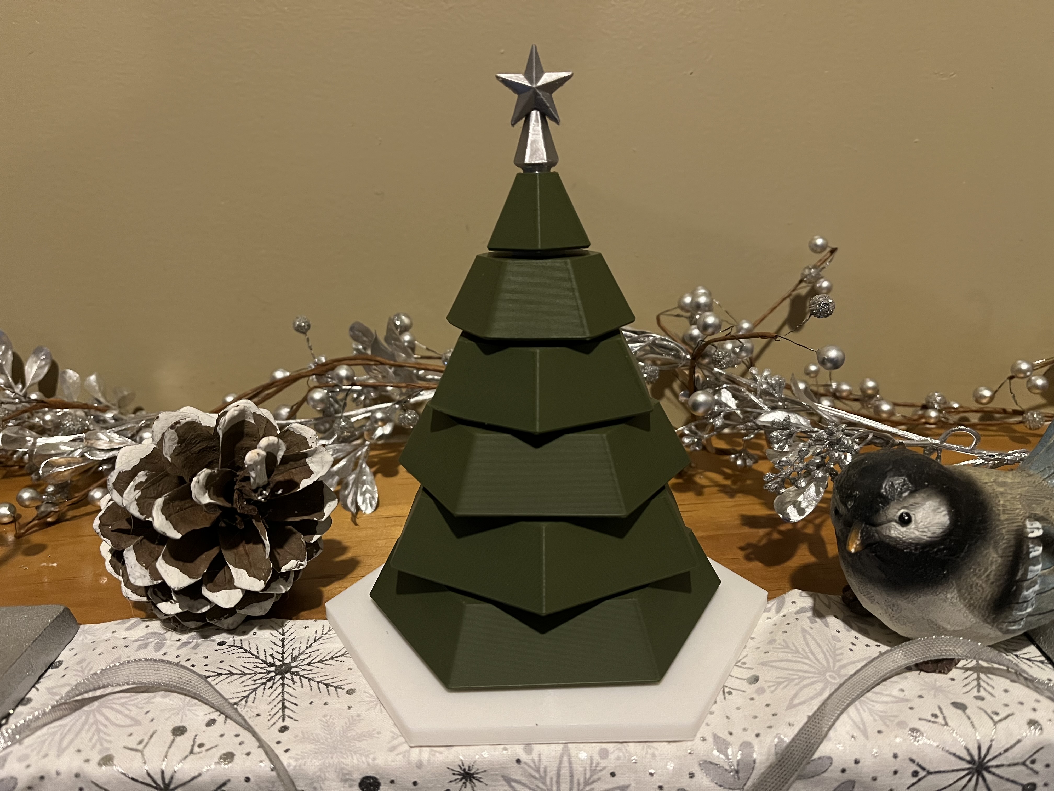 Christmas Tree Fidget Spinner Sculpture