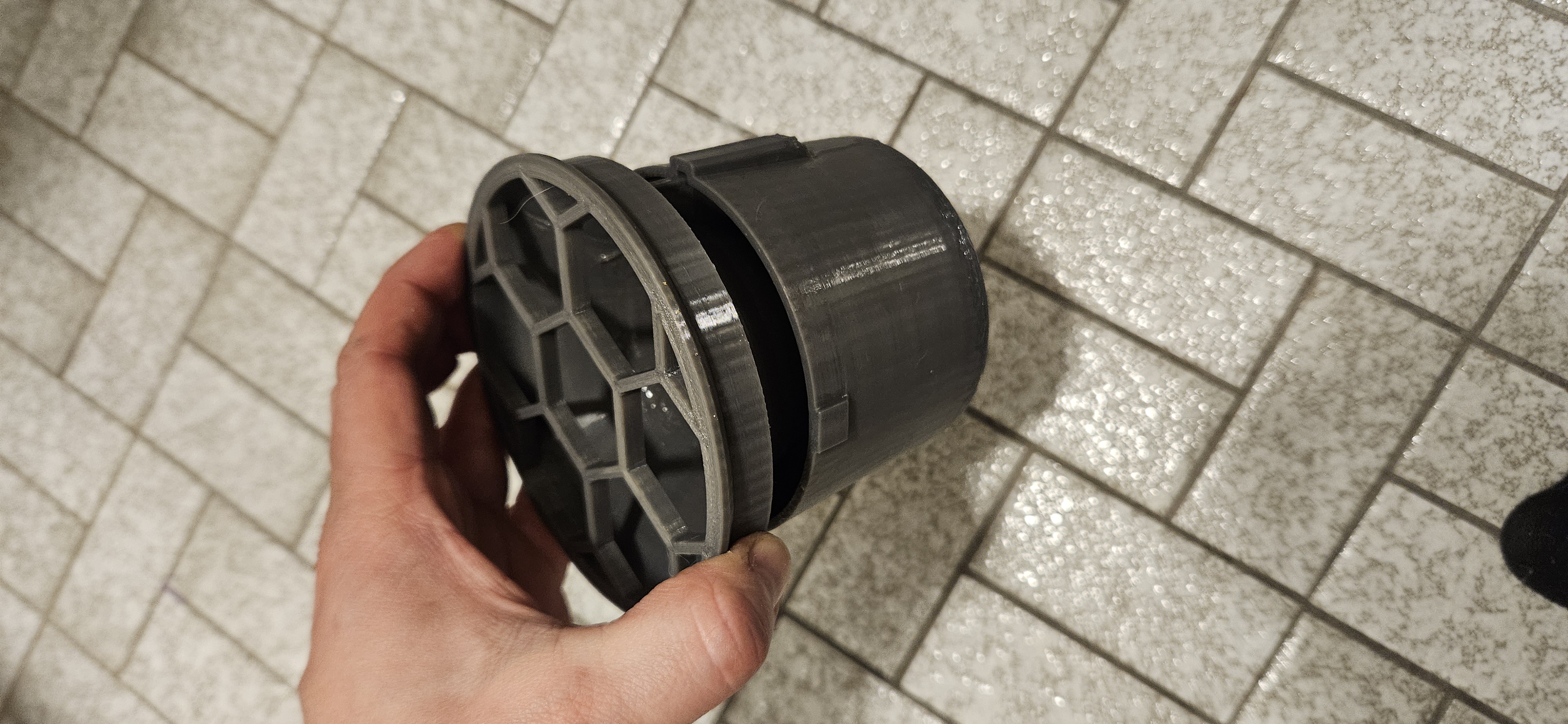 Shower drain siphon / water lock / vandlås