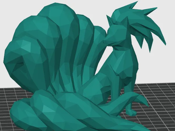 Low poly ninetales