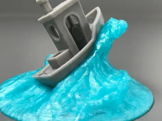 Benchy at Sea Wave Display