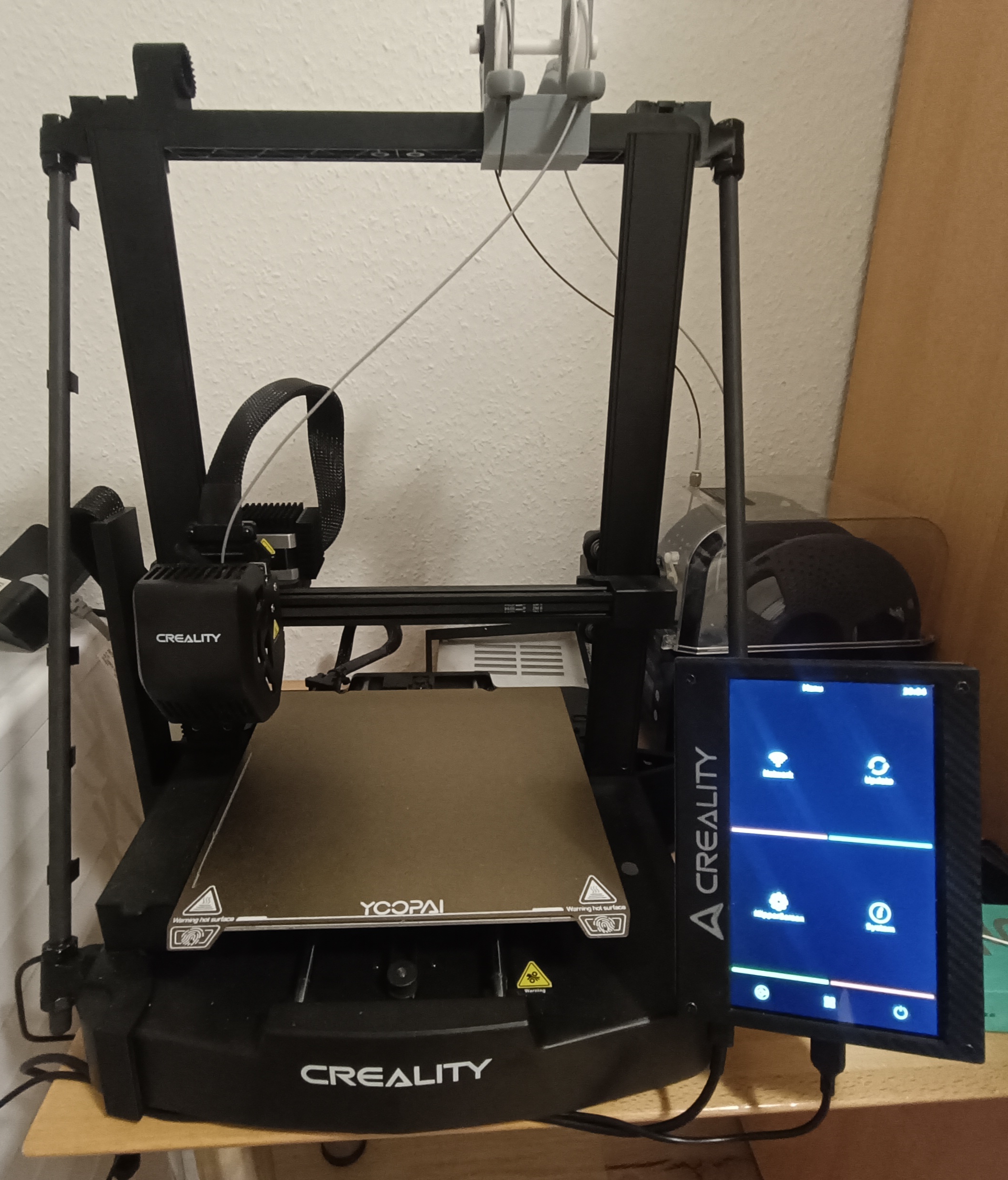 Ender 3 v3 SE KE - Rotatable Klipper touch screen, housing and holders, Portrait mode