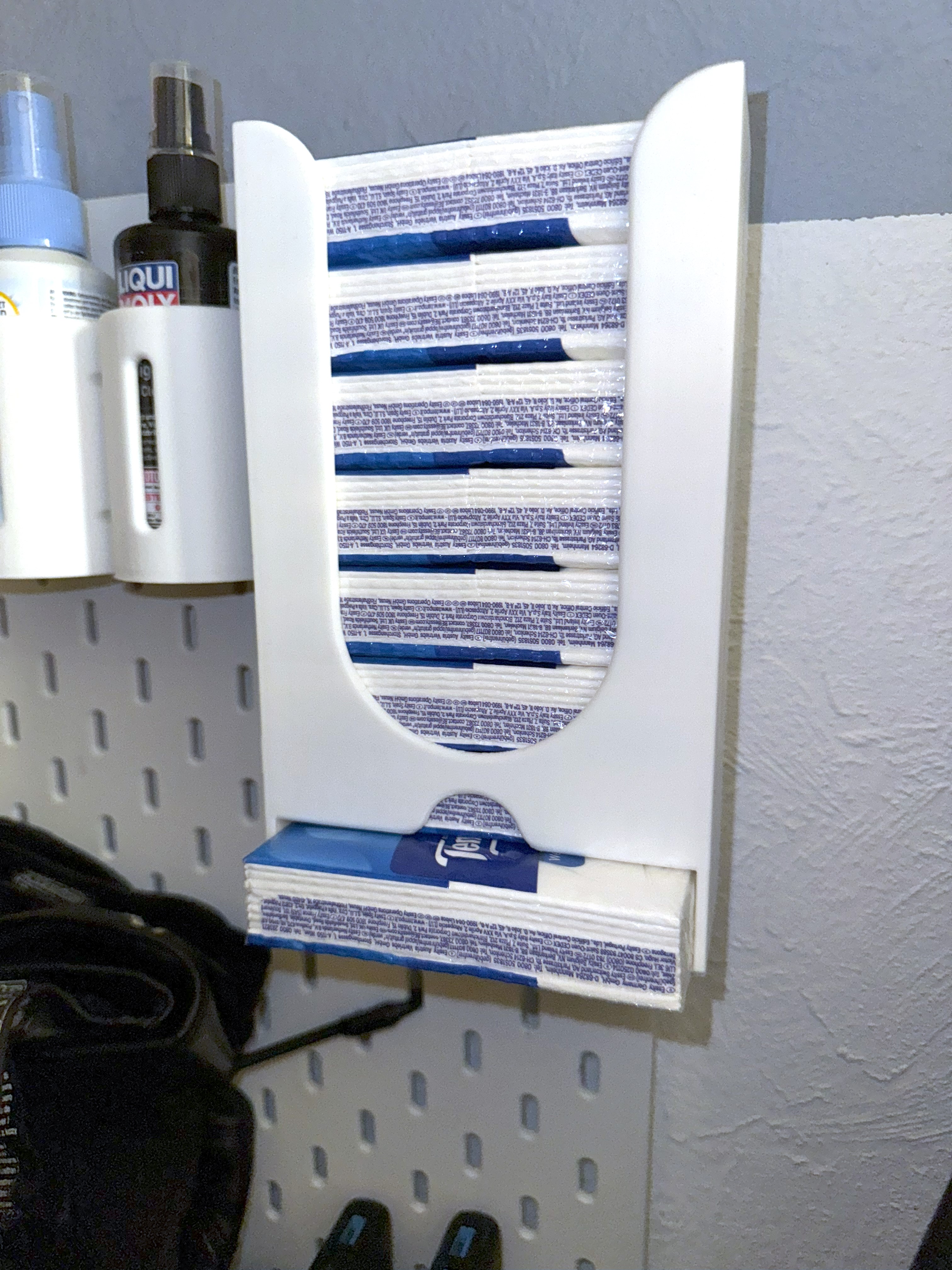 "Tempo" tissue packet dispenser for Ikea Skadis