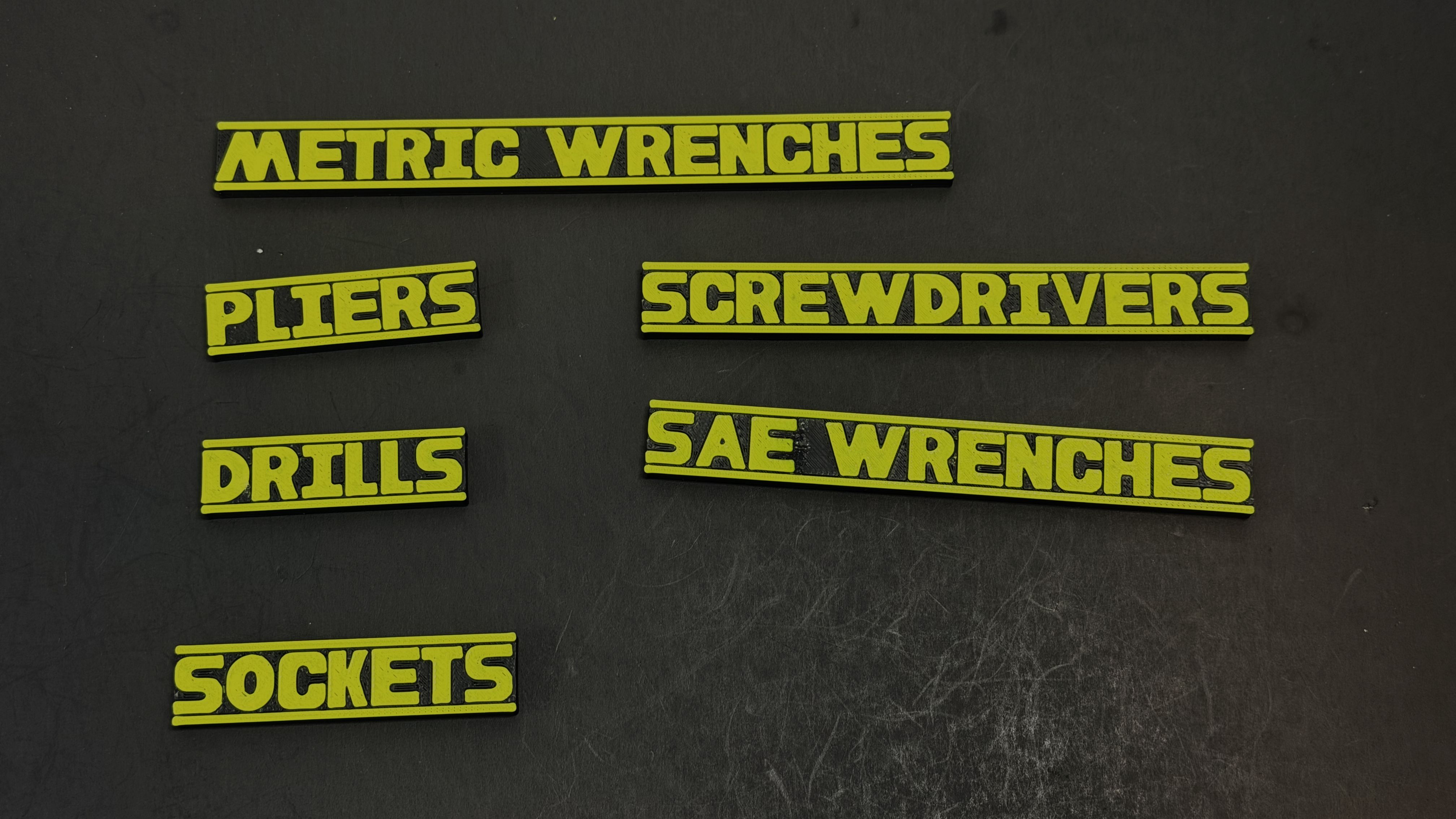 Toolbox Labels | Style D Essential Set | 6-Piece Starter Pack | R7Makers — miniatura 3