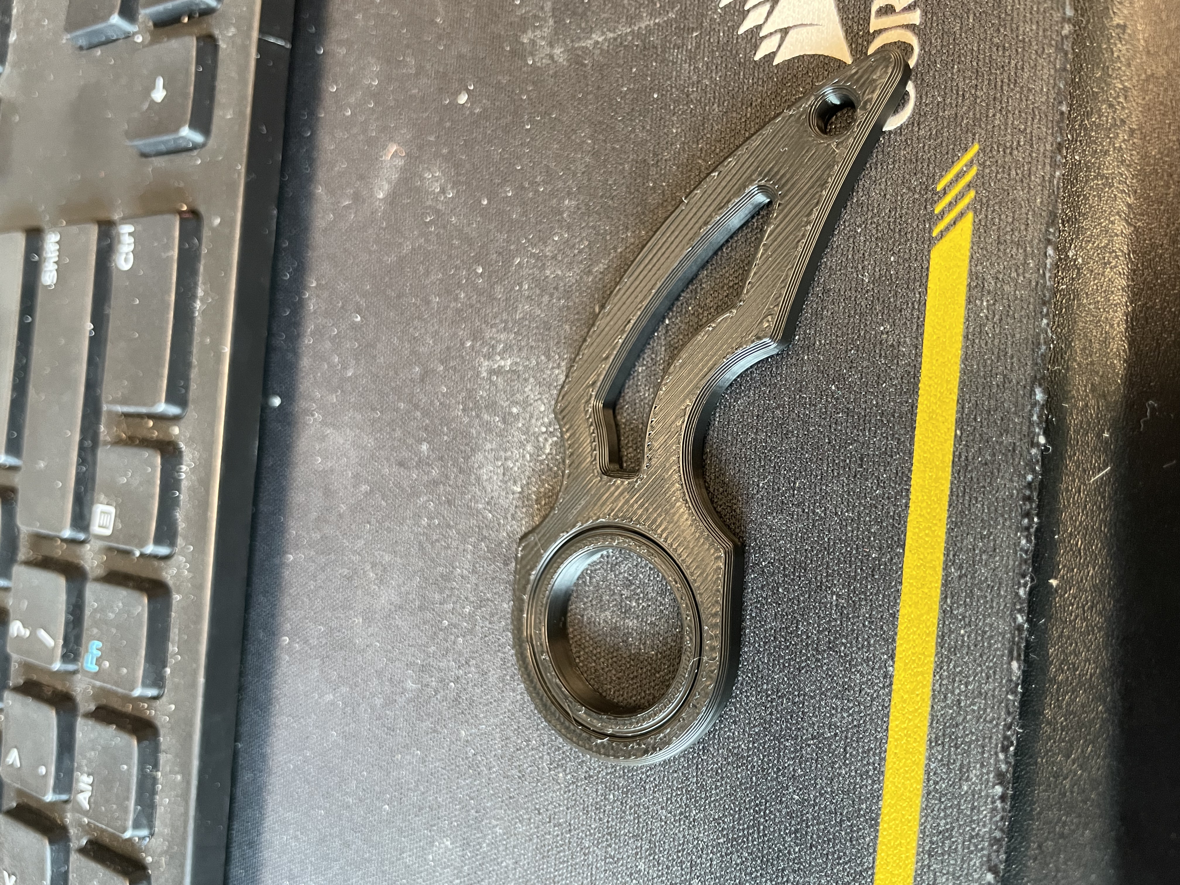 Keyrambit Keychain with 6902 loose bearing