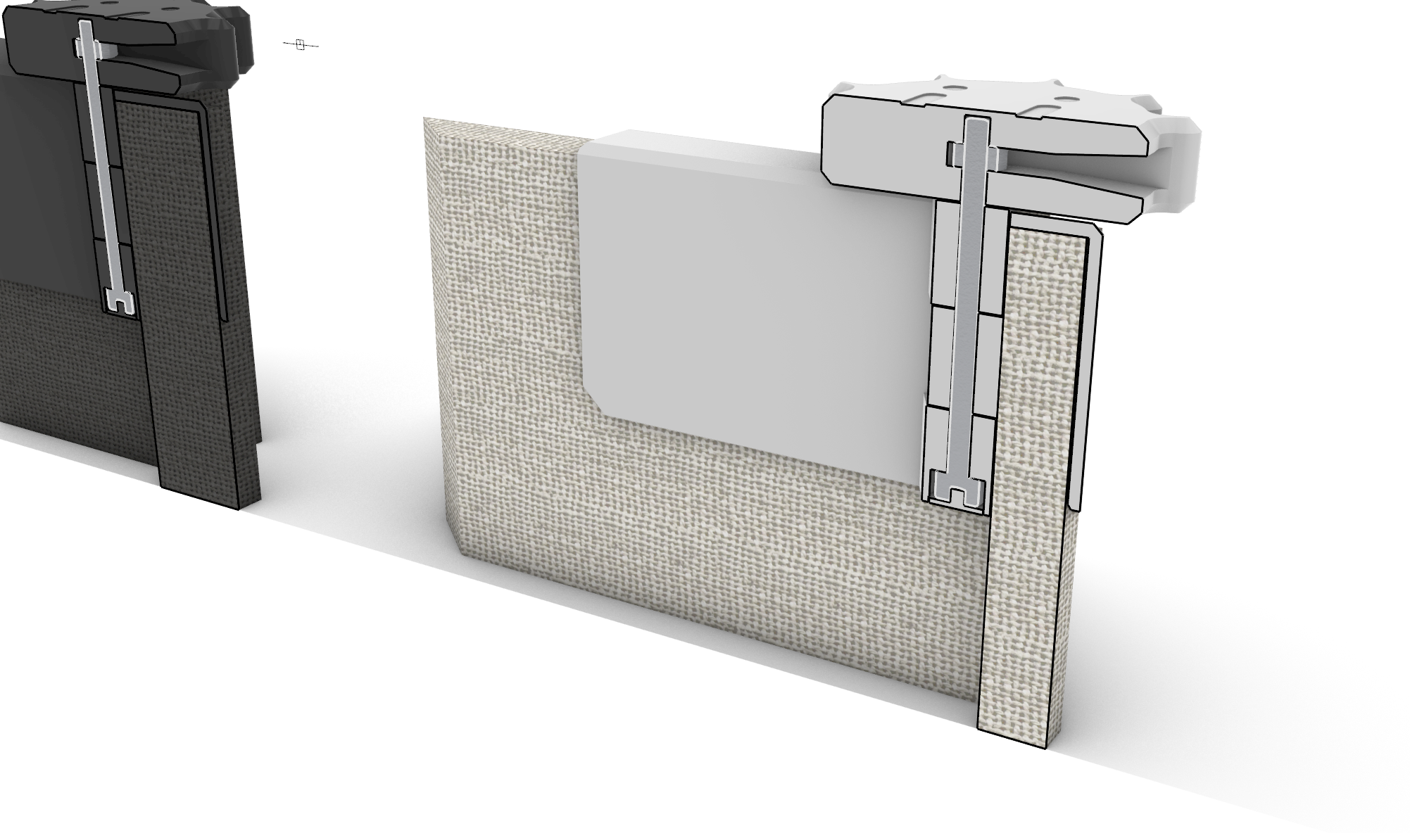 Miniatura 4 do modelo 3D Locking V-Flat Hinge