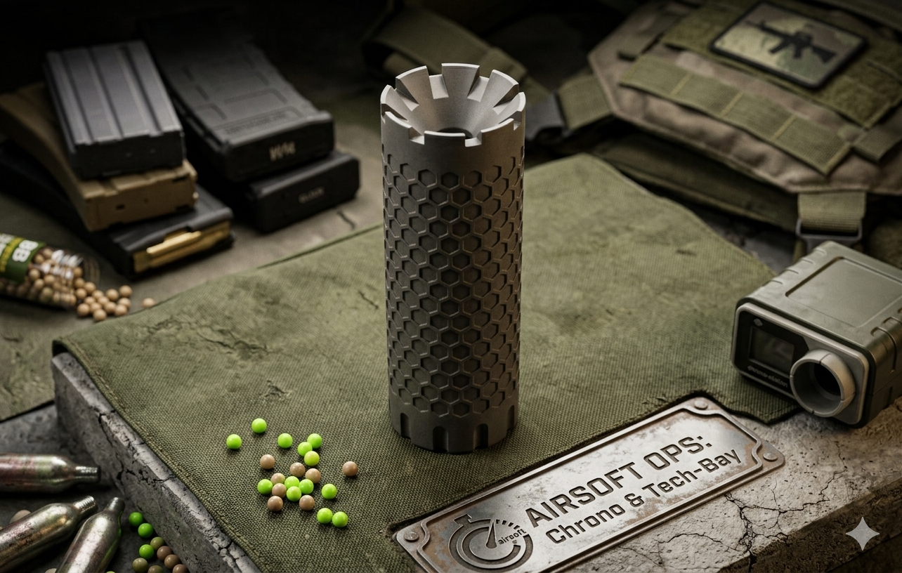 Silencer Airsoft hexagon 100mm