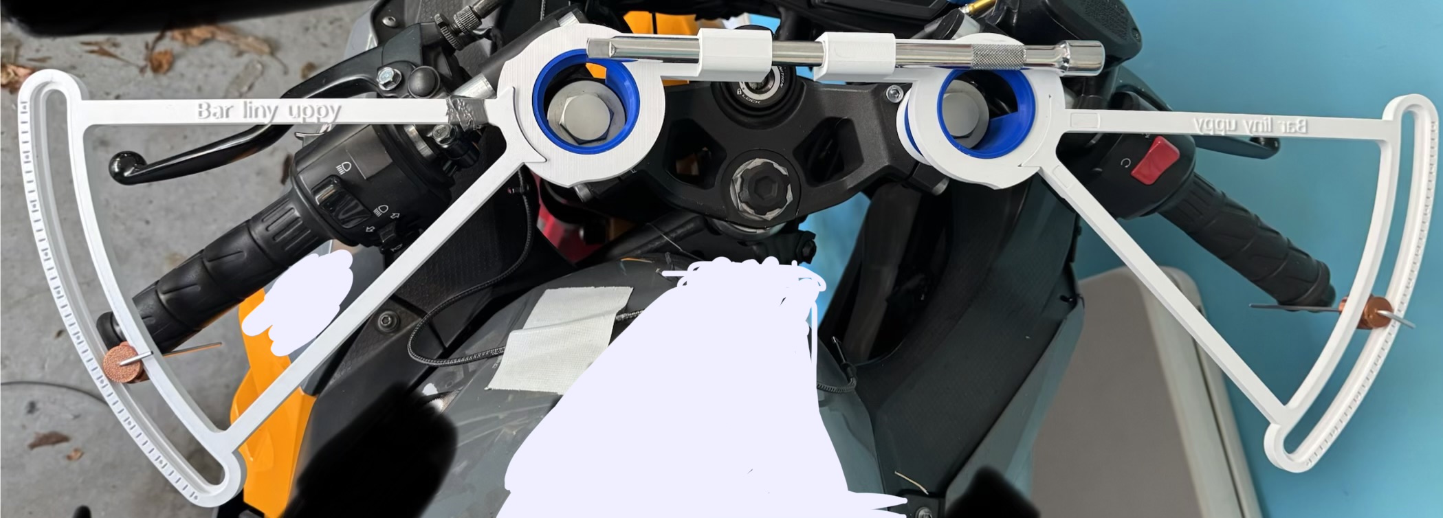 Motorcycle Clip-on angle finder