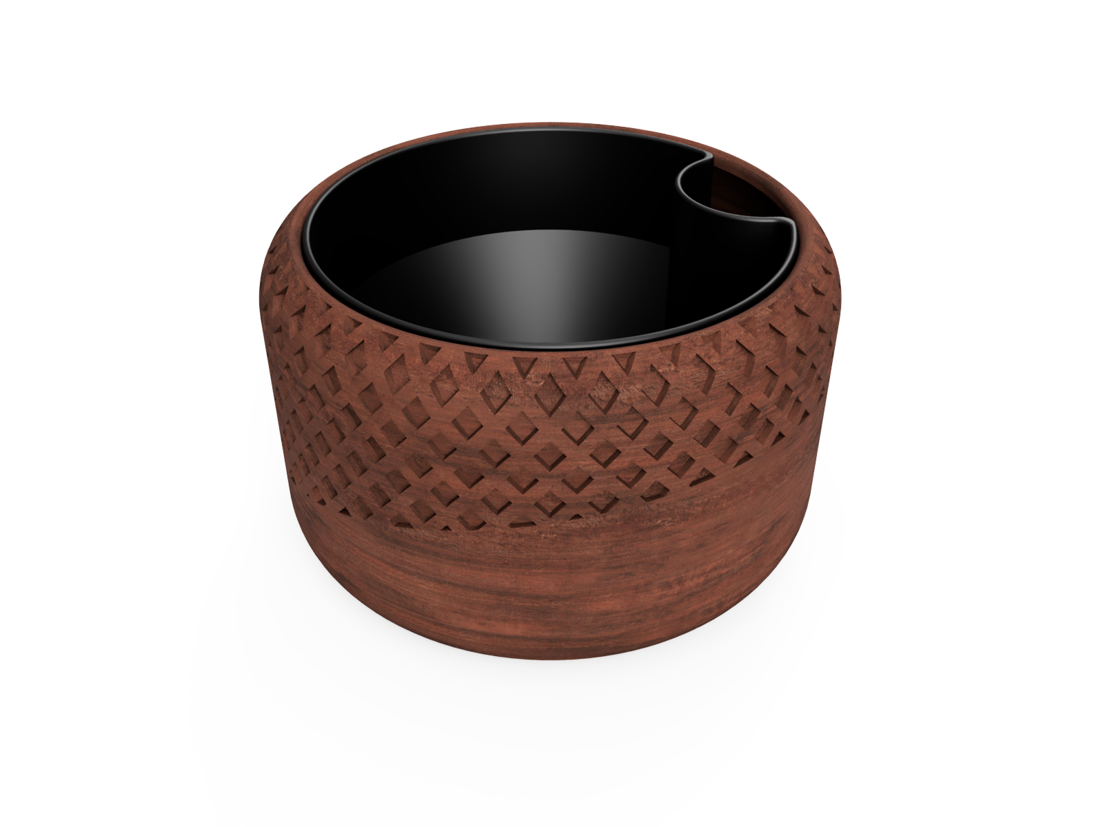 Self-Watering Planter V2 (Diamond Curved)