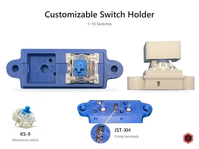 DIY Mechanical Keyboard Switch Buttons (1–10)