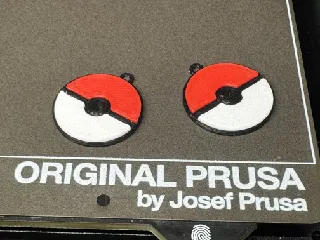 Pokeball earrings / pokébal náušnice