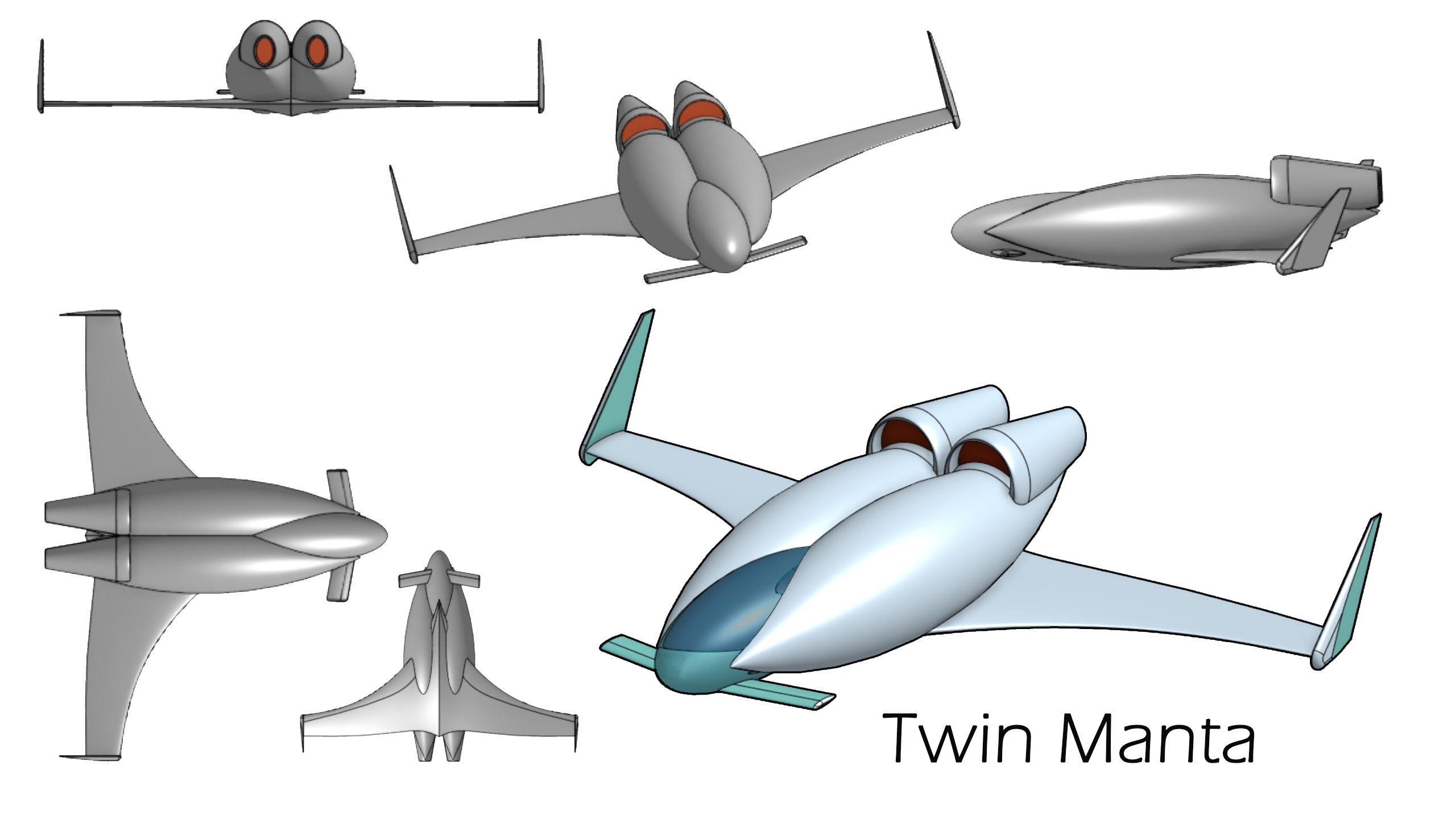 TwinManta airplane