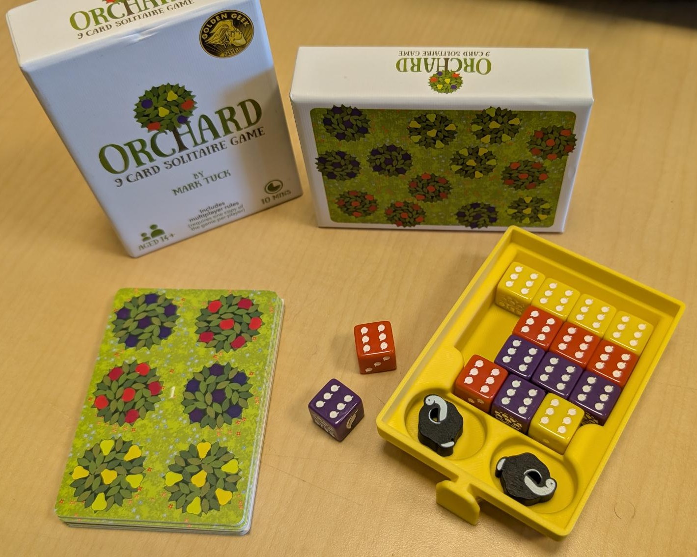 Box Insert and Replacement Token for Orchard Grove and Forage Games