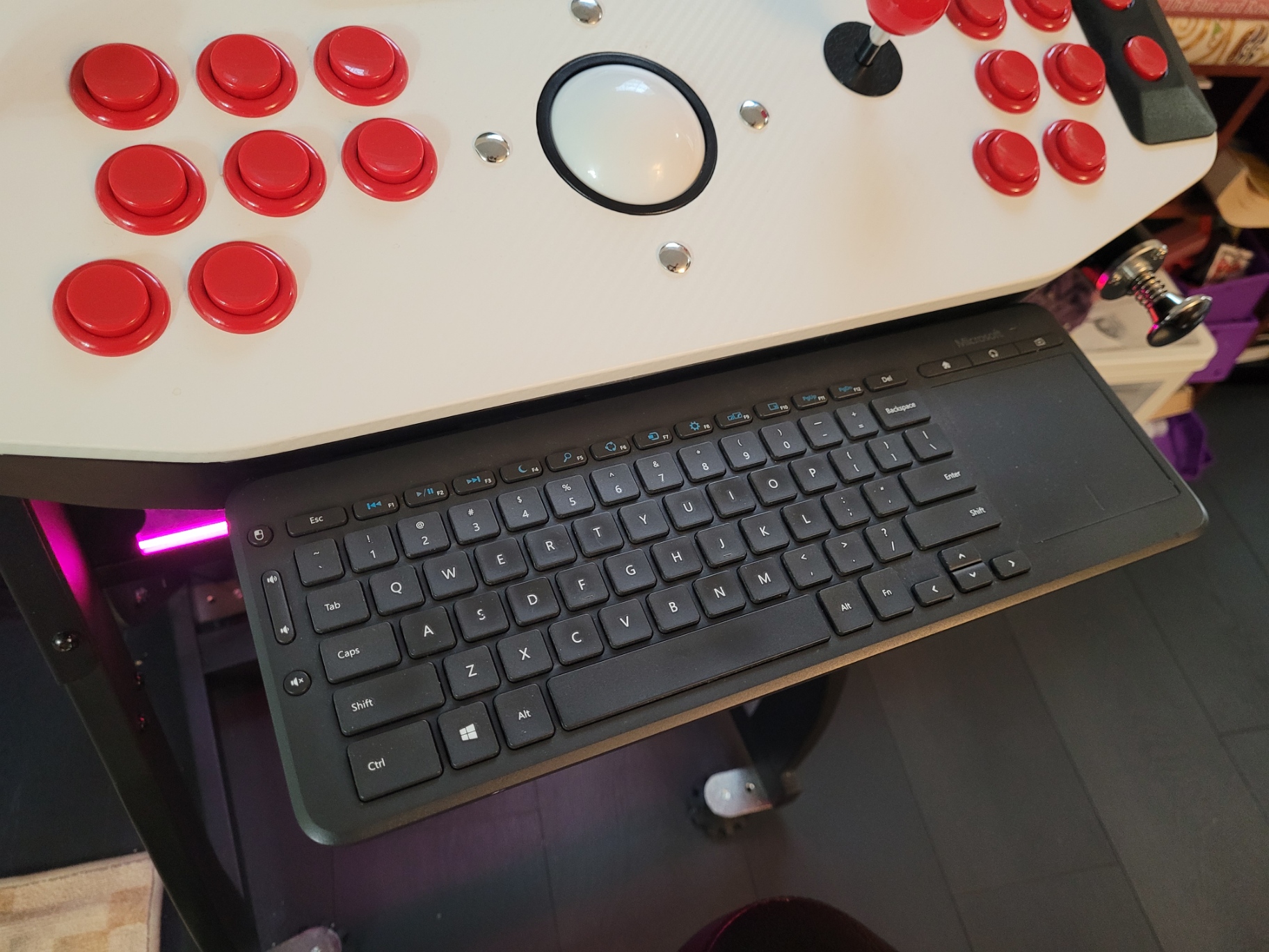 Dodgy Arcade2TV-XR Keyboard Shelf