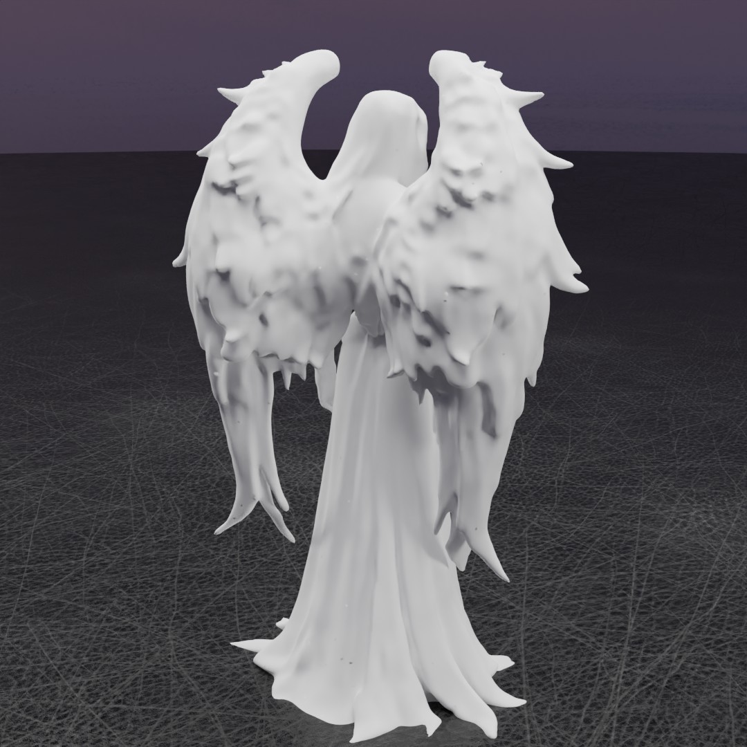 Miniatura 10 do modelo 3D Dark Angel Statue