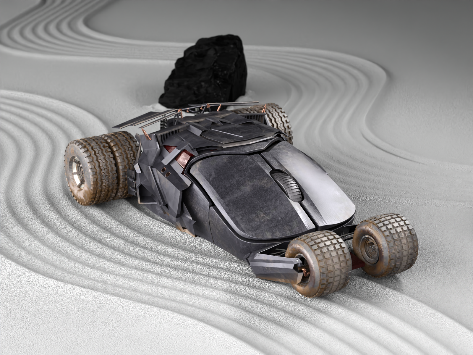 Miniatura 5 do modelo 3D Batmobile HyperX Mouse